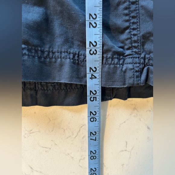 Abercrombie & Fitch Navy Blue Utility Cargo Vest Outerwear Jacket 100% Cotton - Picture 13 of 14